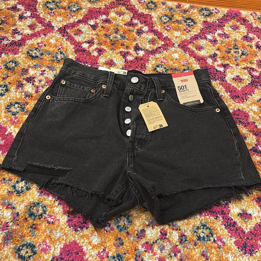 Brand new 501 black Jean shorts